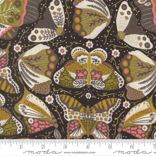 MIDNIGHT Butterfly, Night Owl by Gingiber, Moda Fabrics