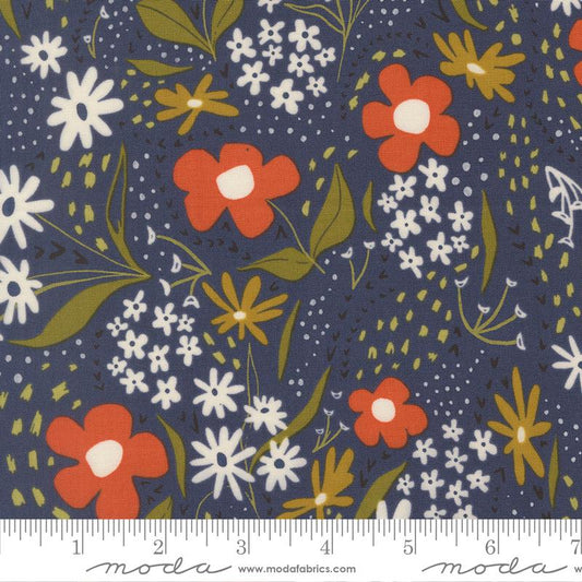 DUSK Feedsack Floral, Night Owl by Gingiber, Moda Fabrics