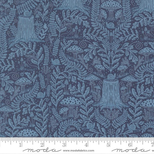 DUSK Mushroom Landscape, Night Owl by Gingiber, Moda Fabrics