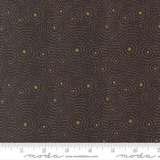 MIDNIGHT Starry Night, Night Owl by Gingiber, Moda Fabrics