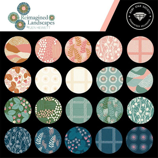 22 Fat Quarter Bundle of Reimagined Landscapes by Jen Hewett for Ruby Star Society