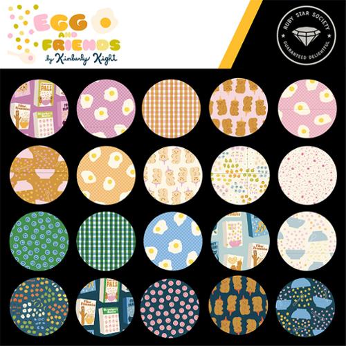 26 Fat Quarter Bundle of Egg and Friends by Kimberly Kight for Ruby Star Society