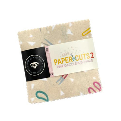 2.5" Mini Charm Pack of Paper Cuts 2 by Rashida Coleman Hale for Ruby Star Society