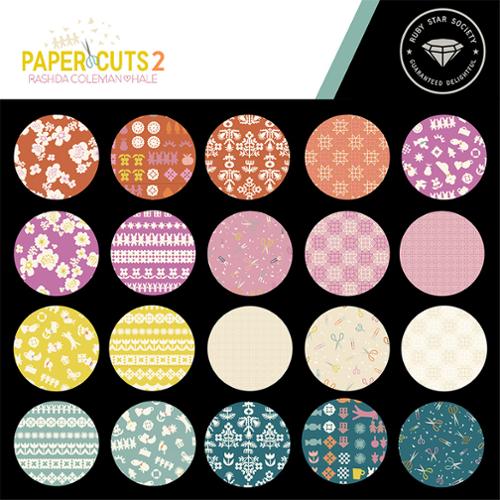 5" Charm Pack of Paper Cuts 2 by Rashida Coleman Hale for Ruby Star Society