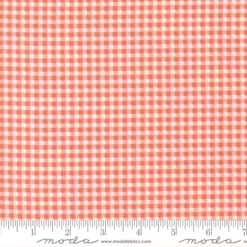 CORAL Sunbonnet Gingham by Moda