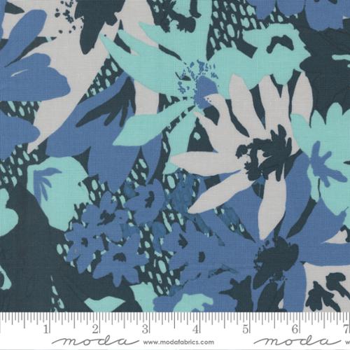 DEEP SEA Floral Image, Boho Haven by Fancy That Design House for Moda Fabrics