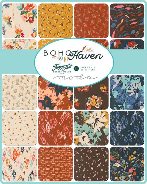 5" Charm Pack of Boho Haven by Fancy That Design House for Moda Fabrics