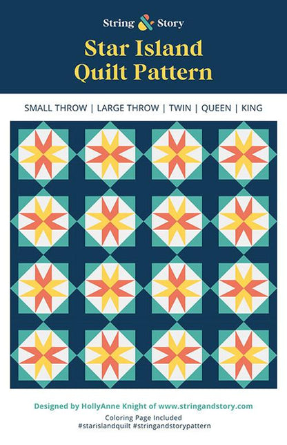 Star Island Quilt Pattern by String & Story