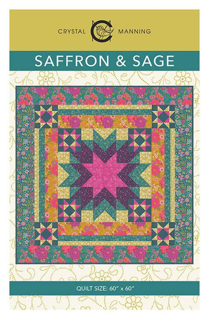 Saffron & Sage Quilt Pattern by Crystal Manning