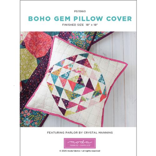 Parlor Project Sheet - Boho Gem Pillow Cover Pattern by Moda
