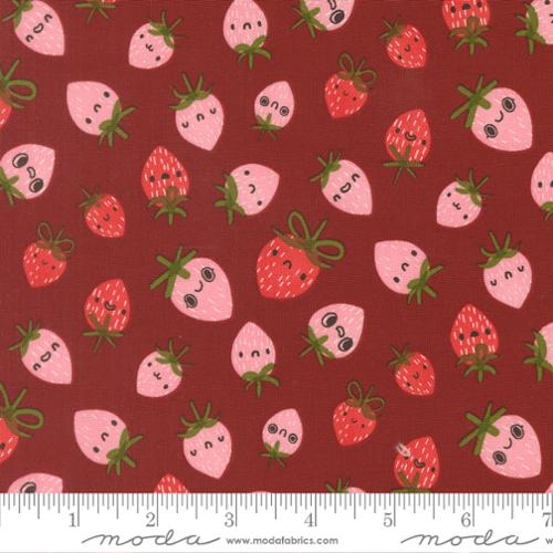 *Preorder* ROSE Strawberries, Funny Valentine by Lizzy House for Moda Fabrics