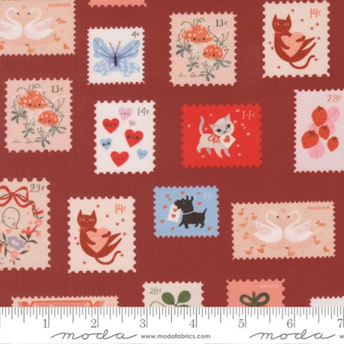 *Preorder* ROSE Stamps, Funny Valentine by Lizzy House for Moda Fabrics