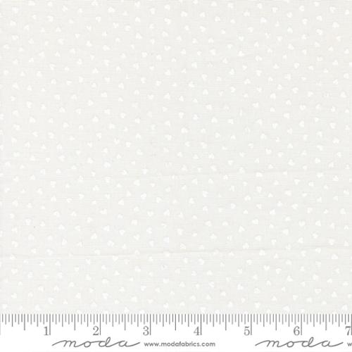 *Preorder* CHAMPAGNE WHITE Tiny Hearts, Funny Valentine by Lizzy House for Moda Fabrics
