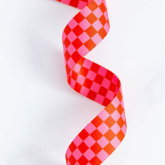 STRAWBERRY Checker 1.5 inch Webbing from Stitch Supply Co. and Ruby Star Society