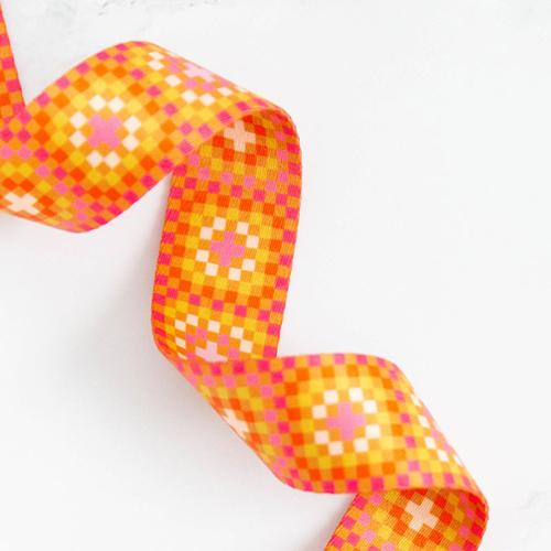 CARAMEL Granny Square 1.5 inch Webbing from Stitch Supply Co. and Ruby Star Society