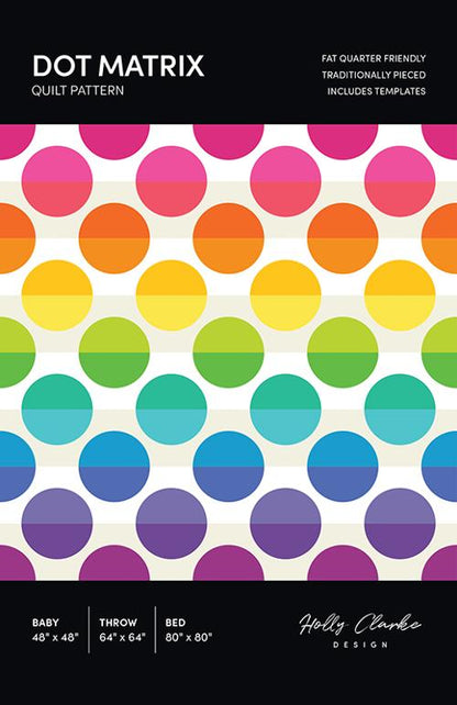 Dot Matrix Quilt Pattern by Holly Clarke Design