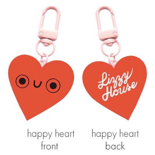 Funny Valentine Happy Heart Zipper Charm from Lizzy House