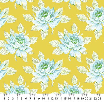 GOLD Hello Roses, Daisy Crush by Heather Bailey for FIGO Fabrics