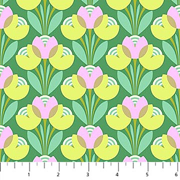 CLOVER Best Buds, Daisy Crush by Heather Bailey for FIGO Fabrics