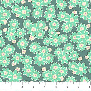 SLATE Dear Daisy, Daisy Crush by Heather Bailey for FIGO Fabrics