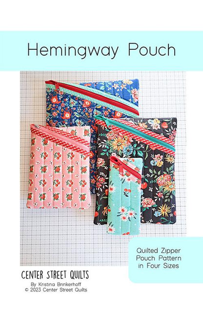 Hemingway Pouch Pattern by Center Street Quilts