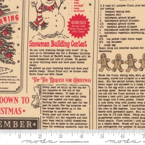 *Preorder* MIDNIGHT North Pole News, Holiday Cheer by Stacy Iest Hsu for Moda Fabrics