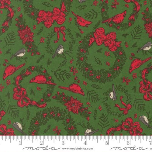 *Preorder* EVERGREEN Deck the Halls, Holiday Cheer by Stacy Iest Hsu for Moda Fabrics