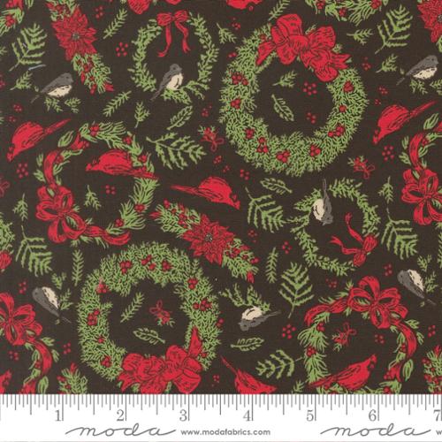 *Preorder* MIDNIGHT Deck the Halls, Holiday Cheer by Stacy Iest Hsu for Moda Fabrics