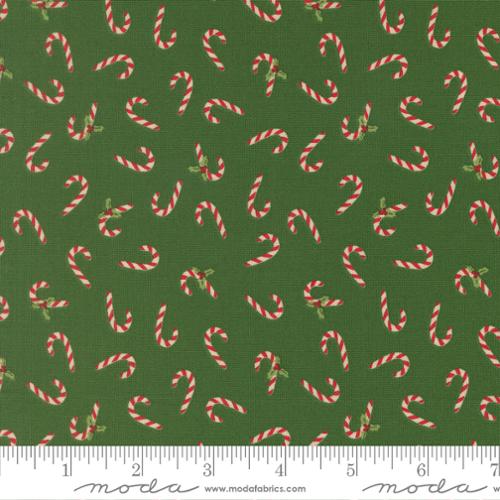 *Preorder* EVERGREEN Candy Cane, Holiday Cheer by Stacy Iest Hsu for Moda Fabrics