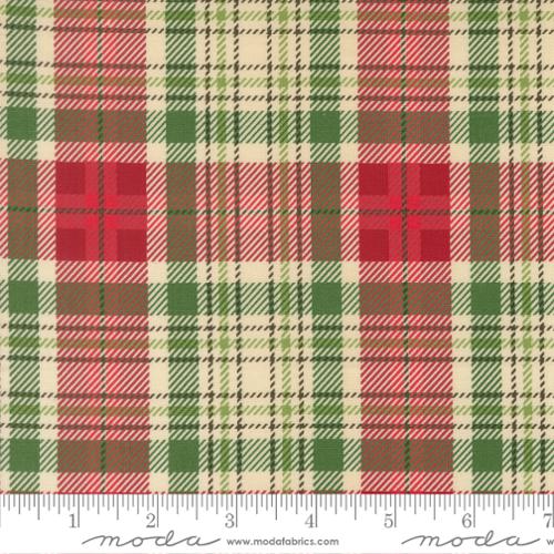*Preorder* NATURAL Christmas Plaid, Holiday Cheer by Stacy Iest Hsu for Moda Fabrics