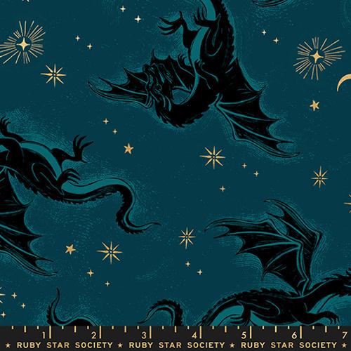 *Preorder* METALLIC GALAXY Etched Dragons, Fireglow by Sarah Watts for Ruby Star Society