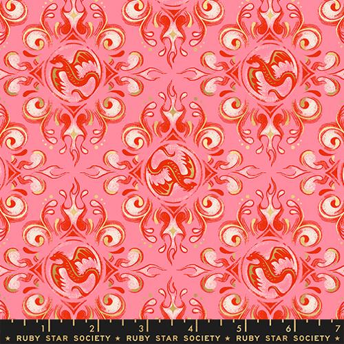 *Preorder* METALLIC DARK RUBY Emblem, Fireglow by Sarah Watts for Ruby Star Society