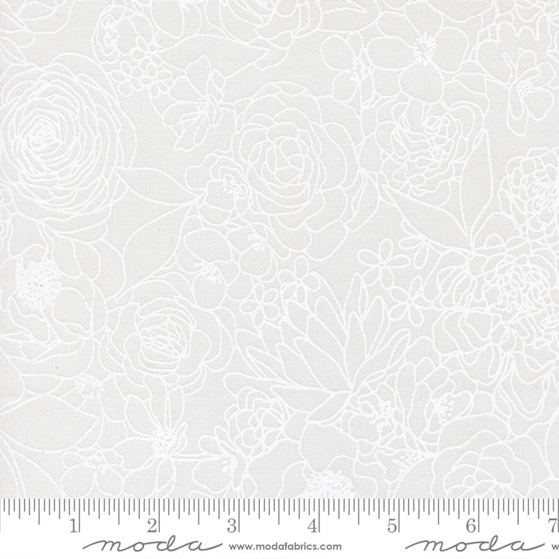 *Preorder* LOVE DOVE WHITE Hidden Facet, True to Hue by Alli K for Moda Fabrics