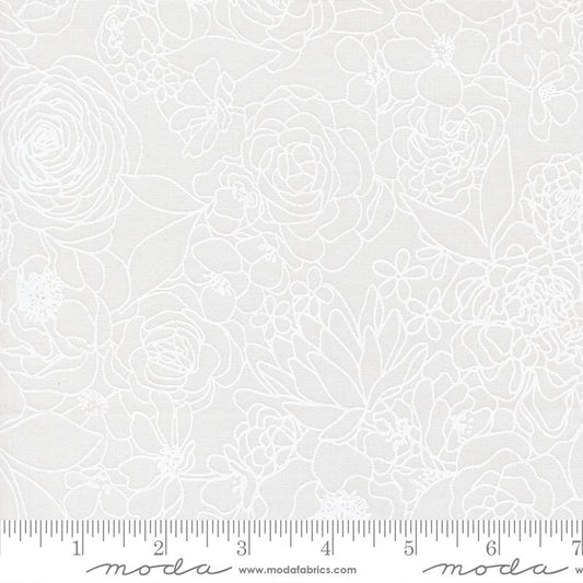 *Preorder* LOVE DOVE WHITE Hidden Facet, True to Hue by Alli K for Moda Fabrics