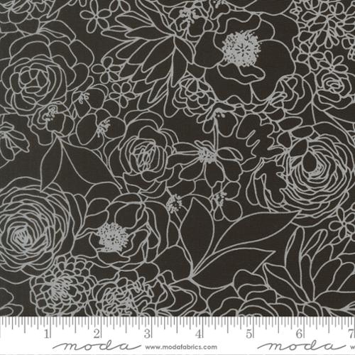 *Preorder* BLACK AS NIGHT WHITE Hidden Facet, True to Hue by Alli K for Moda Fabrics