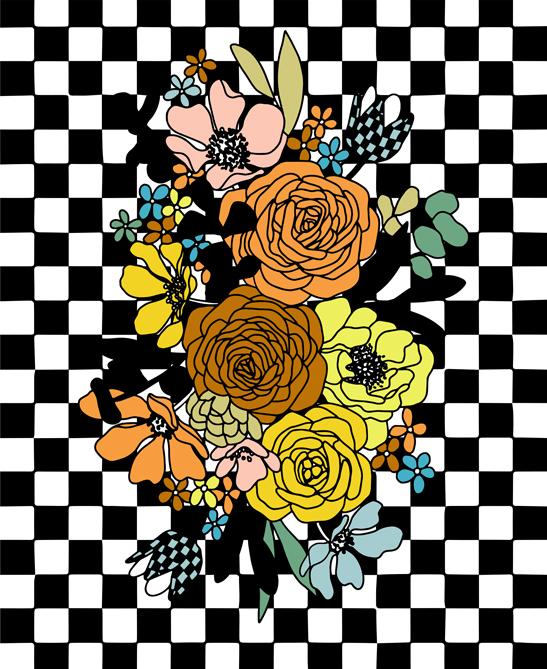 *Preorder* BLACK AS NIGHT Panel Chromatic Muse from True to Hue by Alli K Design, Moda