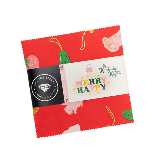 5" Charm Pack of Merry Happy by Kimberly Kight for Ruby Star Society