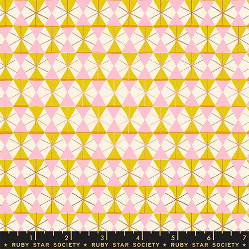 *Preorder* METALLIC GOLDEN HOUR Happy Hexie, Merry Happy by Kimberly Kight for Ruby Star Society