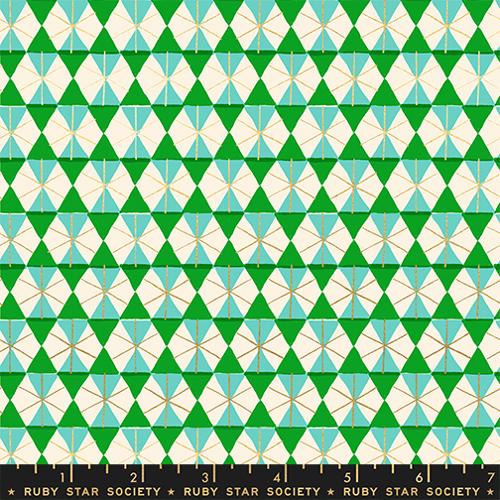 *Preorder* METALLIC VERDANT Happy Hexie, Merry Happy by Kimberly Kight for Ruby Star Society