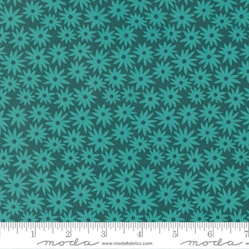 DARK TEAL Sedum, Scenery by Elizabeth Hartman for Moda Fabrics