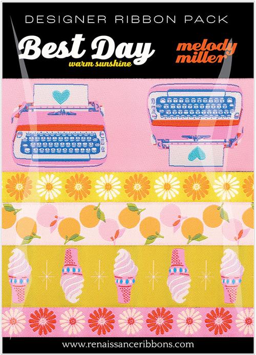 Designer Ribbon Pack of Best Day Warm Sunshine by Ruby Star Society from Renaissance Ribbons
