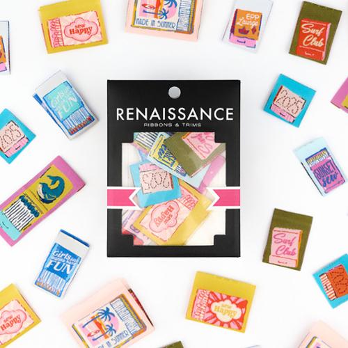 Woven Label Pack Matchbook from Renaissance Ribbons