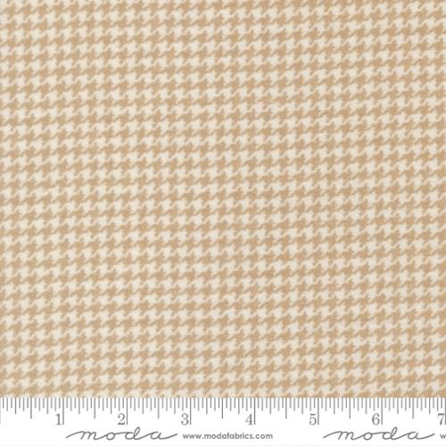 CREAM Hounds Tooth, Flannel Gatherings Basics by Primitive Gatherings, Moda Fabrics