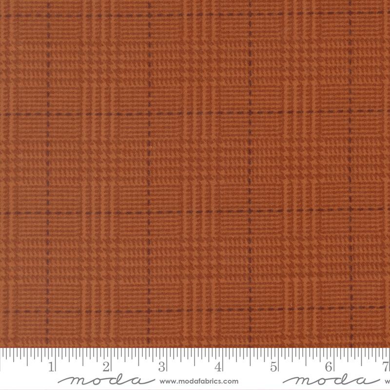 PUMPKIN Plaid Checks, Flannel Gatherings Basics by Primitive Gatherings, Moda Fabrics