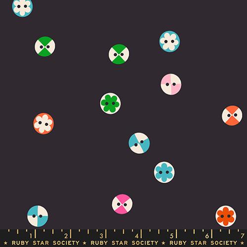 *Preorder* SOFT BLACK Buttons, 1 800 Notion, a Ruby Star Society Collaborative Collection