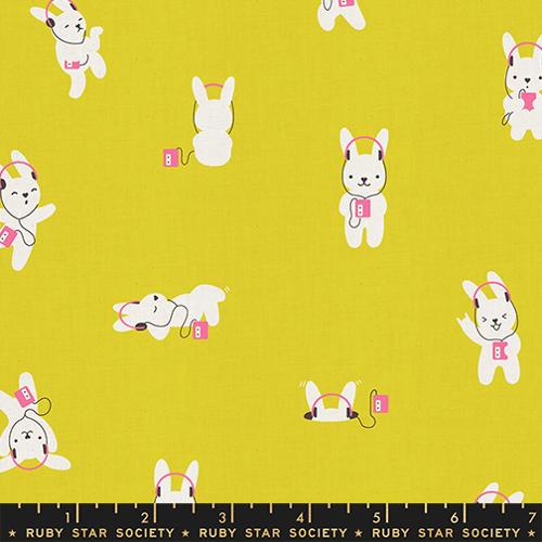 *Preorder* CITRON Rabbeats, Linen/Cotton, Lofi Linens by Rashida Coleman Hale for Ruby Star