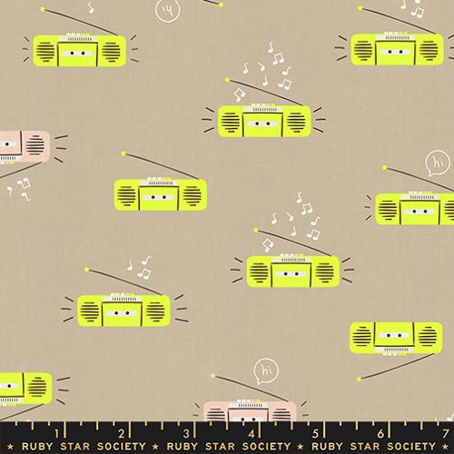 *Preorder* KHAKI Boom, Linen/Cotton, Lofi Linens by Rashida Coleman Hale for Ruby Star