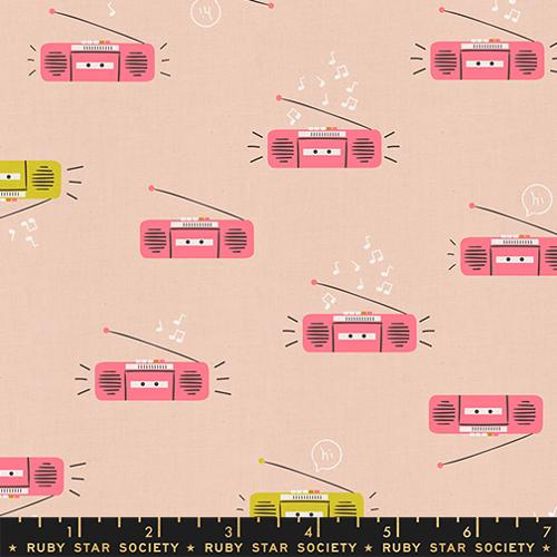 *Preorder* PEACH Boom, Linen/Cotton, Lofi Linens by Rashida Coleman Hale for Ruby Star