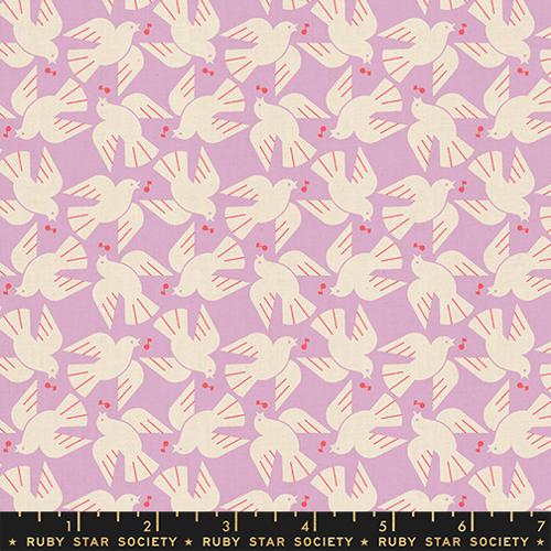 *Preorder* WISTERIA Flock Yeah, Linen/Cotton, Lofi Linens by Rashida Coleman Hale for Ruby Star