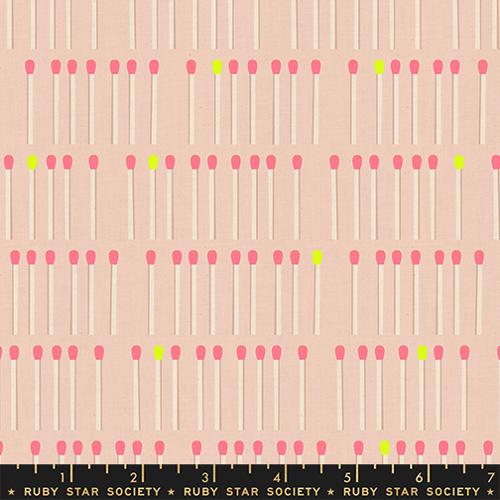 *Preorder* PEACH Meet Your Match, Linen/Cotton, Lofi Linens by Rashida Coleman Hale for Ruby Star